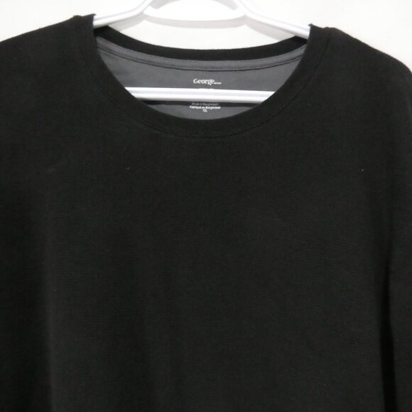 GEORGE - Regular Fit | 2XL | Classic Black Long Sleeve Sweater - Picture 4 of 13